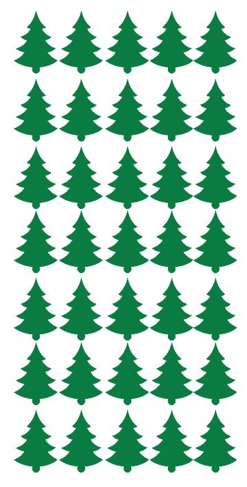 Tree Christmas Tree Xmas Tree Stickers Green 1.25