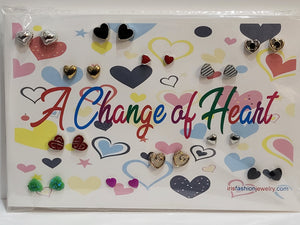 JC17 A Change of Heart Jumbo Earring Card Set 12 Pairs