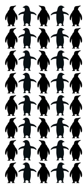 Black Penguin Stickers 1