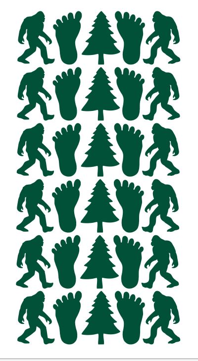 Forest Green Bigfoot Sasquatch 1-1/4