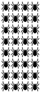 Black Spider Stickers 1" DC17-070