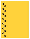 NP23 Paws Assorted Colors Note Pad