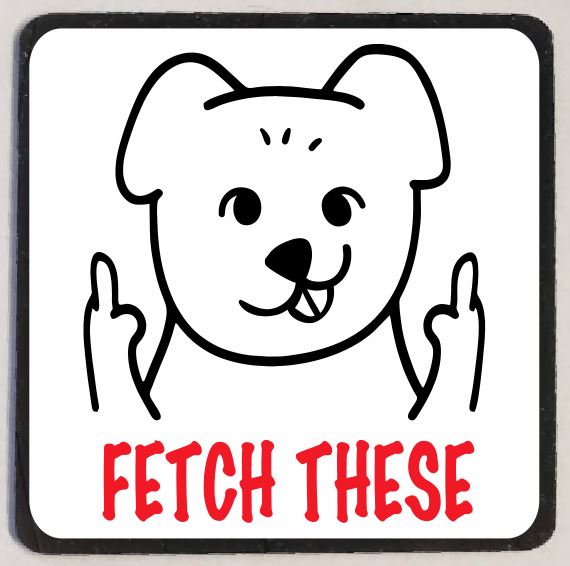 M256 Fetch This Dog Refrigerator Magnet