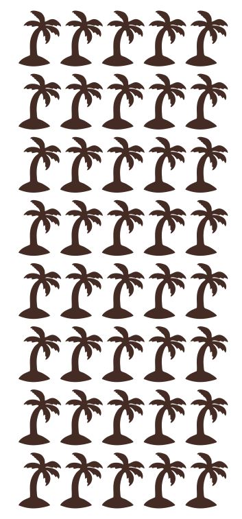 Brown Palm Tree Stickers 1