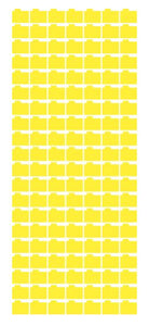 Light Yellow Folder Shaped Stickers Sticker 1/2" DC02-.05-025