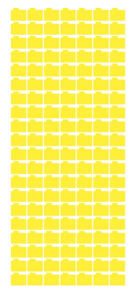 Light Yellow Folder Shaped Stickers Sticker 1/2