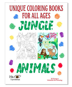 AB12 Jungle Animals Coloring Book