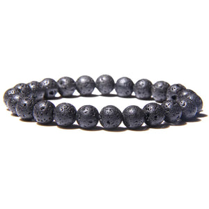 AZ1277 Black Volcanic Rock Bracelet