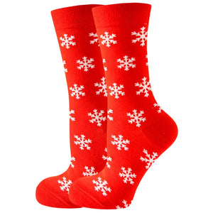 SF122 Red with Snowflake Socks