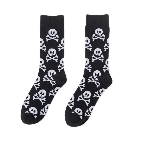 SF139 Skull & Crossbones Black Socks