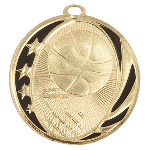 MS702 2" Basketball MidNite Star Medal