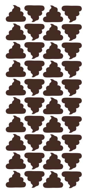 Brown Poop Emoji Stickers 1