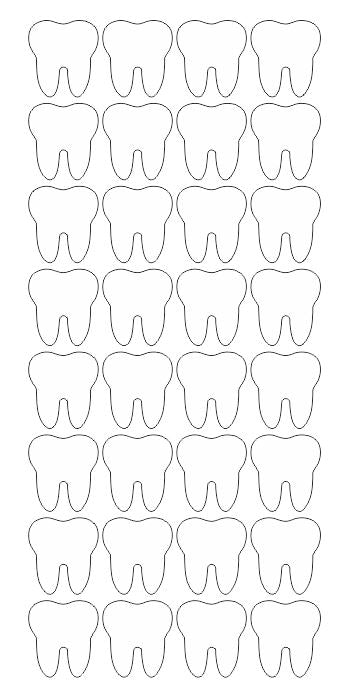 White Tooth Stickers 1