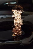 R31 Rose Gold Flower Cluster Ring - Iris Fashion Jewelry