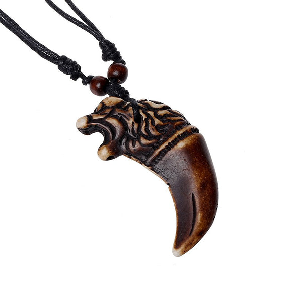N852 Beast Tooth Necklace - Iris Fashion Jewelry