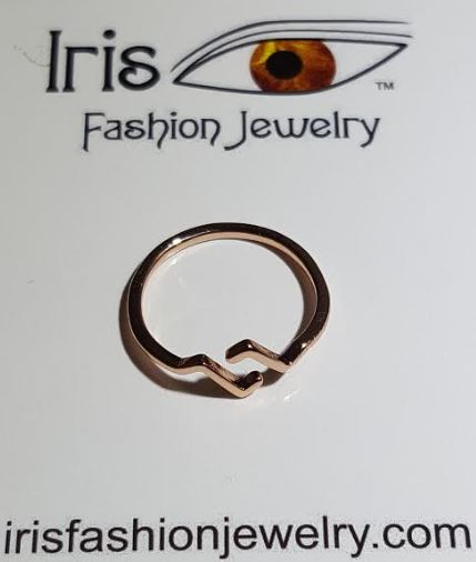 TR44 Rose Gold Retro Design Toe Ring - Iris Fashion Jewelry