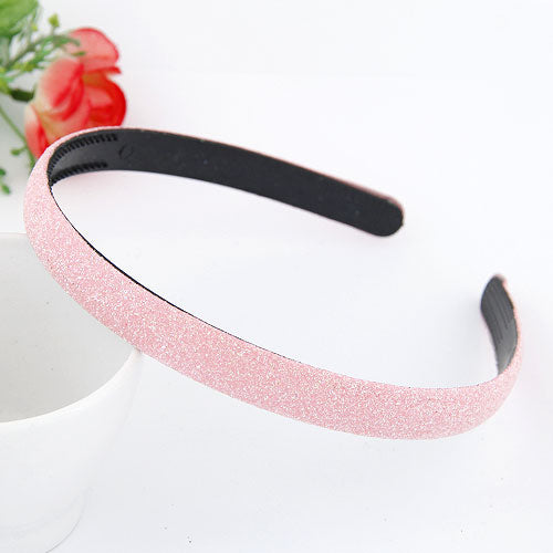 H173 Pale Pink Glitter Hair Band - Iris Fashion Jewelry