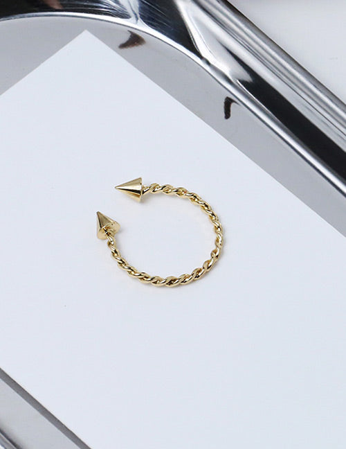 TR28 Gold Spiral Spike Toe Ring - Iris Fashion Jewelry