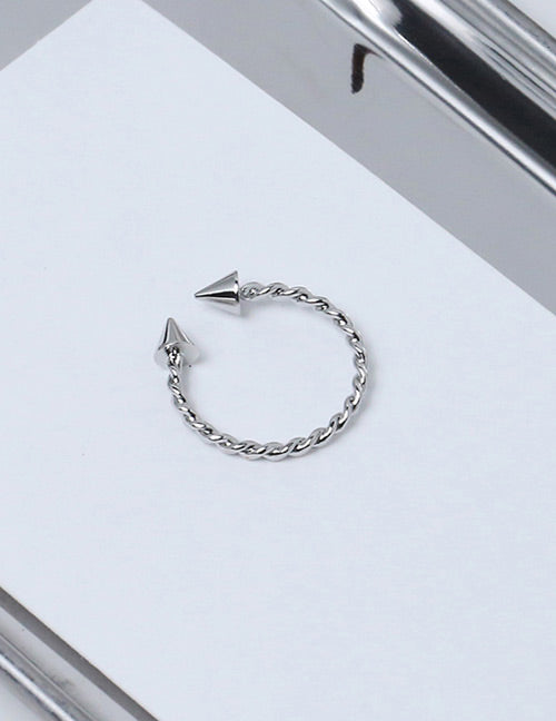 TR29 Silver Spiral Spike Toe Ring - Iris Fashion Jewelry