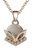 N900 Dainty Gold Moonstone & Diamond Necklace with FREE Earrings - Iris Fashion Jewelry