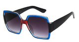 S12 Blue-Red-Black Sparkle Design Sunglasses - Iris Fashion Jewelry