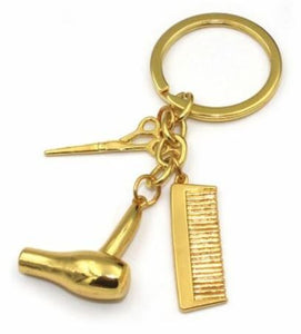 K10 Gold Hairdresser Keychain - Iris Fashion Jewelry