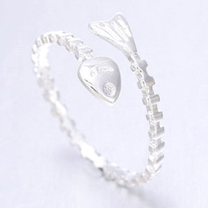 TR39 Silver Fish Bone Toe Ring - Iris Fashion Jewelry