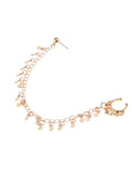 E67 Gold Ear to Nose Chain - Iris Fashion Jewelry
