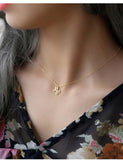 L245 Small Gold Unicorn Necklace with FREE Earrings - Iris Fashion Jewelry