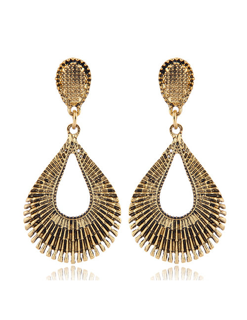 E52 Gold Vintage Style Dangle Earrings - Iris Fashion Jewelry