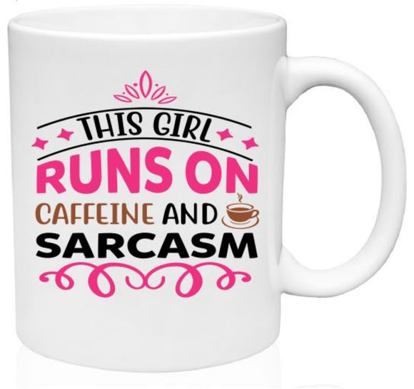 MG16 Caffeine & Sarcasm Mug - Iris Fashion Jewelry