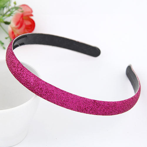 H171 Hot Pink Glitter Hair Band - Iris Fashion Jewelry