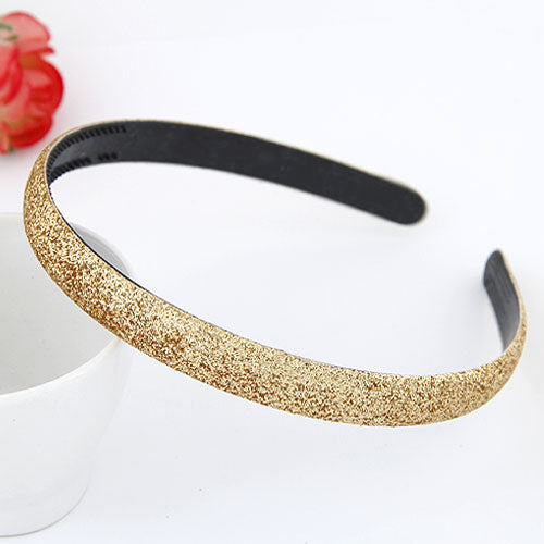 H178 Gold Glitter Hair Band - Iris Fashion Jewelry