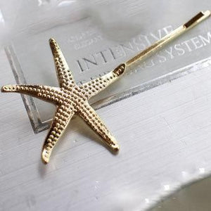 H316 Gold Star Fish Hair Clip - Iris Fashion Jewelry