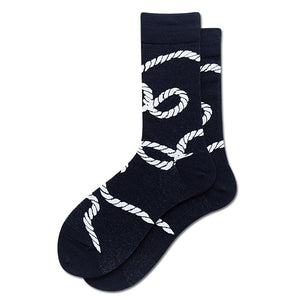 SF161 Learning the Ropes Crew Socks - Iris Fashion Jewelry