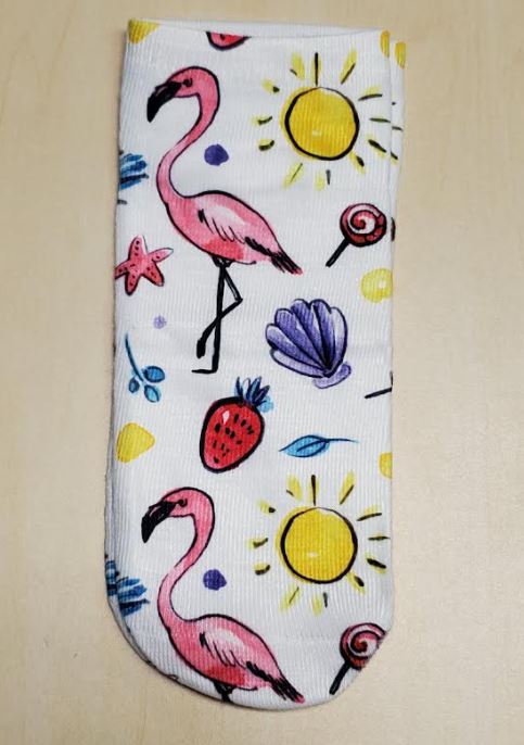 SF1006 Fun in the Sun Flamingo Socks - Iris Fashion Jewelry