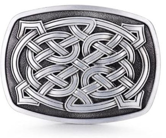 BU176 Celtic Knot Belt Buckle - Iris Fashion Jewelry