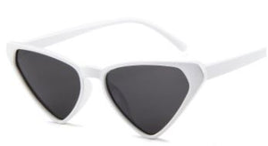 S350 White Frame Triangle Sunglasses - Iris Fashion Jewelry