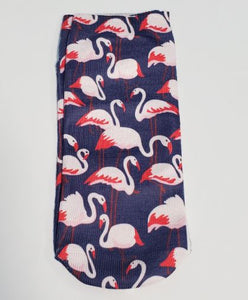 SF718 Purple Pink Flamingo Socks - Iris Fashion Jewelry