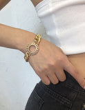 B1184 Gold Chain Link Bracelet - Iris Fashion Jewelry