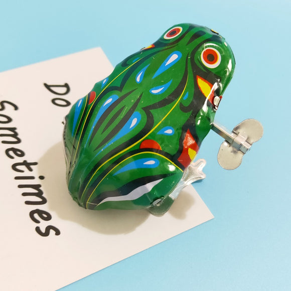 G07 Wind Up Frog Tin Toy - Iris Fashion Jewelry