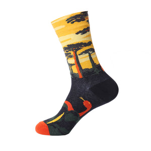 SF1067 Black & Yellow Snake Socks - Iris Fashion Jewelry