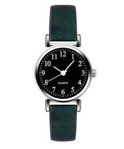 W545 Dark Green Band Small Face Collection Quartz Watch - Iris Fashion Jewelry