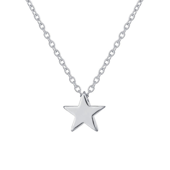 N1851 Silver Dainty Star Necklace with FREE Earrings - Iris Fashion Jewelry