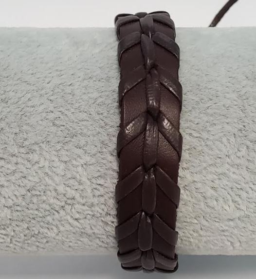 *B713 Brown Leather Bracelet - Iris Fashion Jewelry