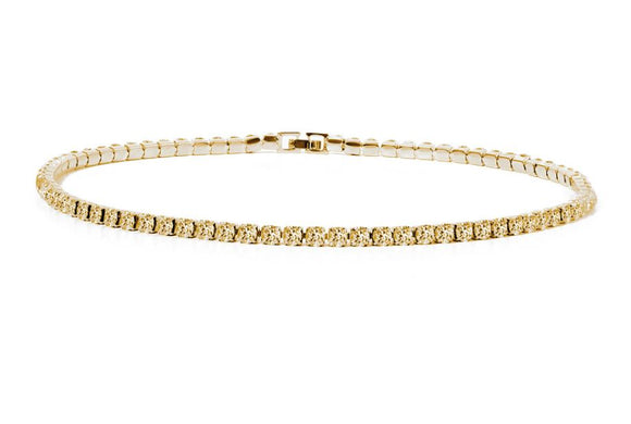 N920 Gold Rhinestone Necklace With FREE Earrings - Iris Fashion Jewelry