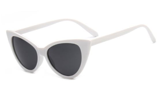 S124 White Frame Fashion Sunglasses - Iris Fashion Jewelry