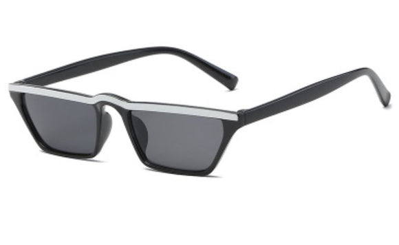 S99 White Accent Black Frame Sunglasses - Iris Fashion Jewelry