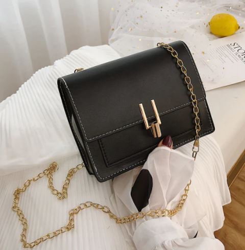 PB163 Black Shoulder Bag - Iris Fashion Jewelry