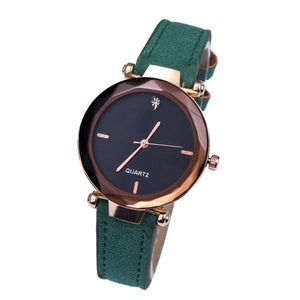 W266 Green Band Gemstone Collection Quartz Watch - Iris Fashion Jewelry